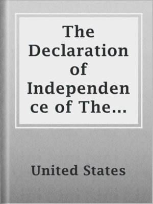 cover image of The Declaration of Independence of The United States of America
